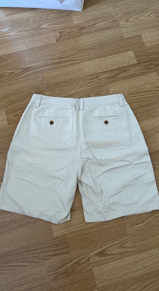 Beyaz saten yumuşak kumaş bol Kesim Kadın Şort - Görsel 2