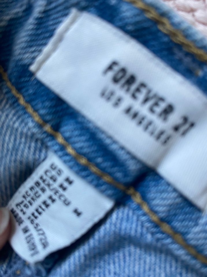 Bohem Tarzı Nakışlı Mavi Kot Mini Etek - Görsel 2