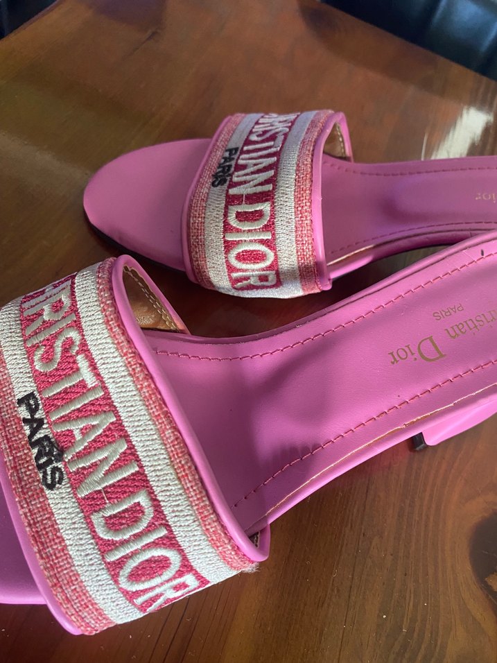 Pembe Topuklu Kadın Terlik - Görsel 2