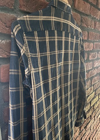 Düğmeli Erkek-Kadın Denim Gömlek - Görsel 4