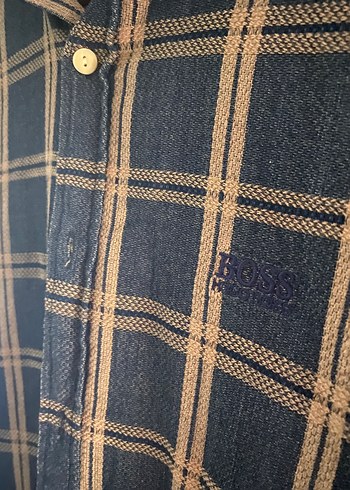 Düğmeli Erkek-Kadın Denim Gömlek - Görsel 2