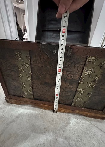 Kahverengi vintage mini sandık - Görsel 7