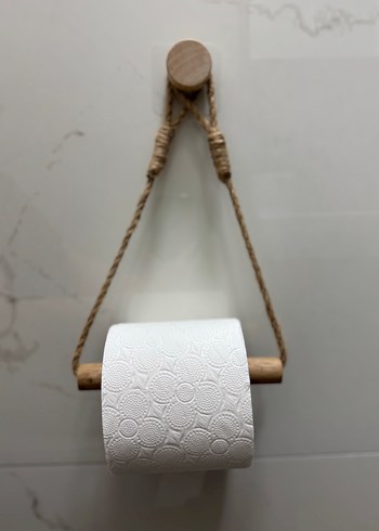 Ahşap Tuvalet kâğıdı askılığı, tutacağı - Görsel 6