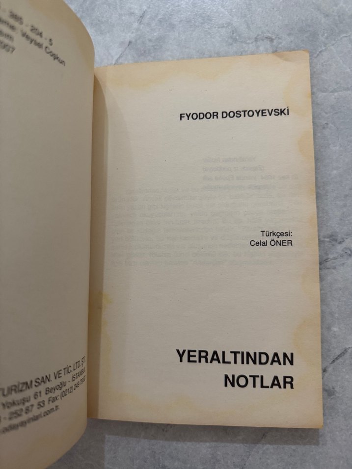 Yeraltından Notlar - Dostoyevski - Görsel 2