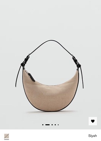 Bej Kemerli Minimalist Keten Kadın Çanta