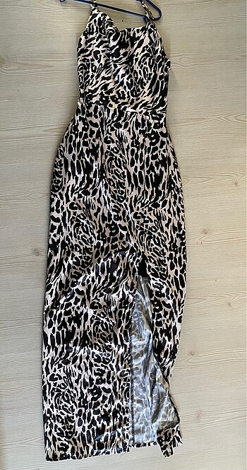 xs Beden Leopar elbise