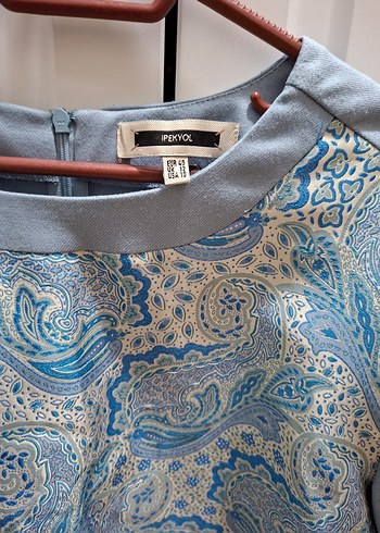 İpekyol Drapeli Uzun Kollu Gri Mavi Kadın Bluz - Görsel 2