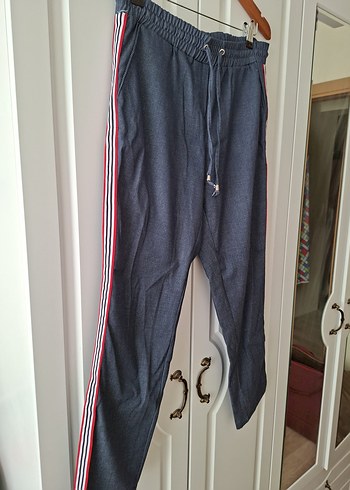 Koton Kot Rengi Kadın Bel Detaylı Bol Kesim Denim Pantolon - Görsel 2