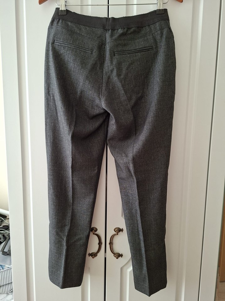 Lcw Gri Kadın Kumaş Pantolon Pilili - Görsel 2