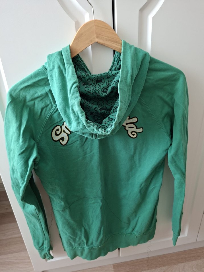 Yeşil Baskılı Kapüşonlu Kadın Sweatshirt - Görsel 3