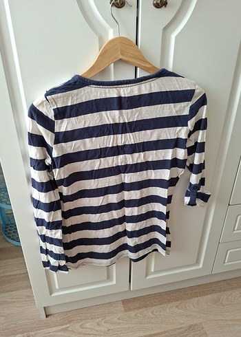 Colins Çizgili Uzun Kollu Pamuklu Kadın Gömlek - Görsel 4