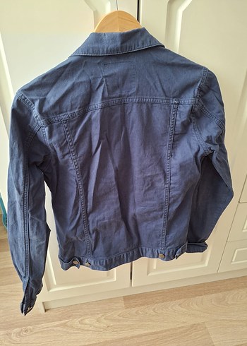 Tıffany Düğmeli Gri Kadın Denim Ceket - Görsel 2