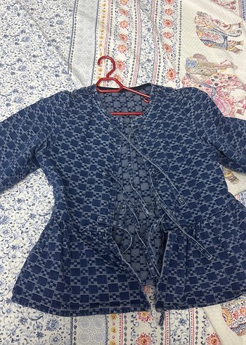 Gri Bağcıklı Denim