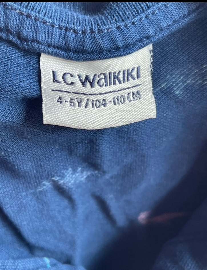 LCW Erkek Çocuk Çok Renkli Dinozor Desenli Polo Tişört - Görsel 3