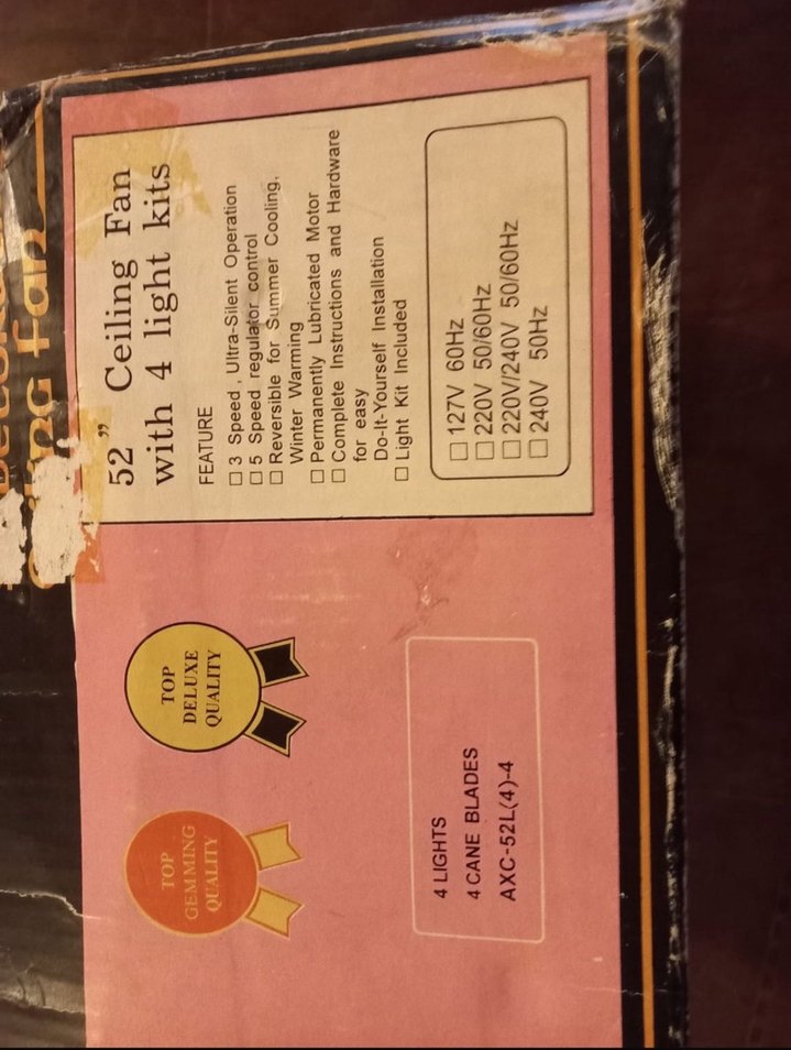 Aydınlatmalı Tavan Vantilatörü - Görsel 2