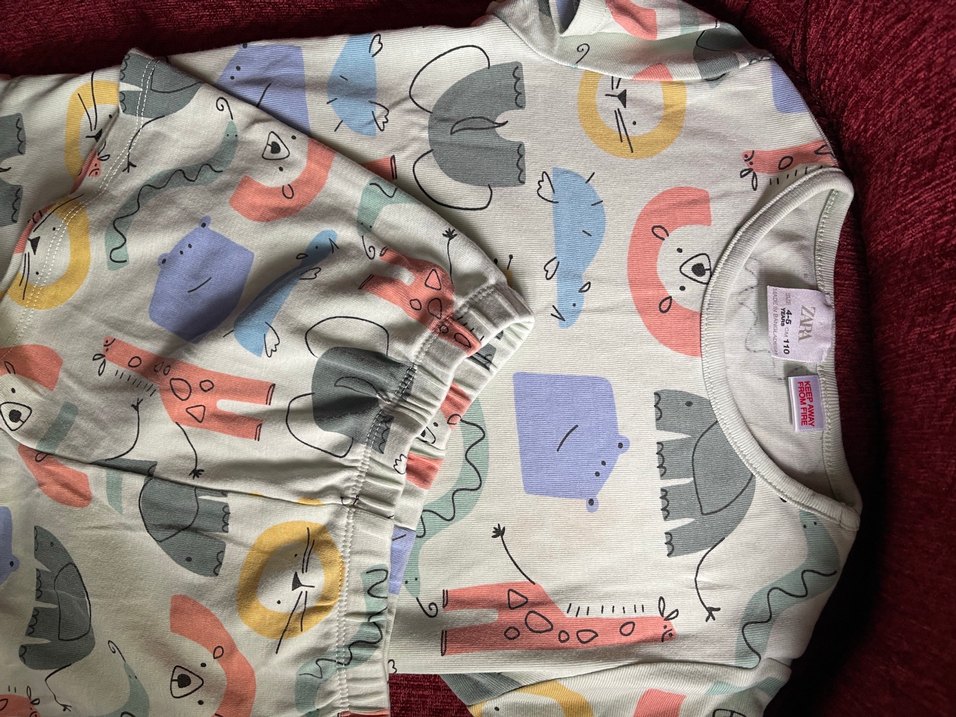 Zara Pastel Renkli Baskılı Takım - Görsel 5