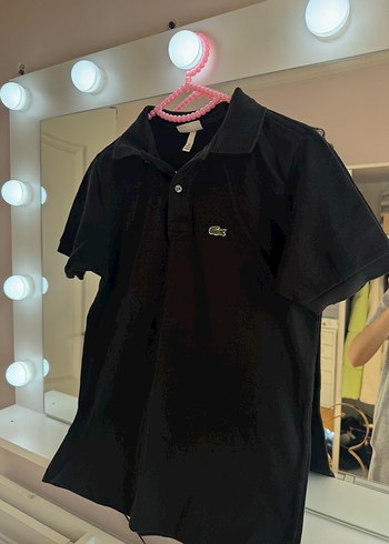 Lacoste LACOSTE Siyah Düğmeli Kadın Polo Tişört