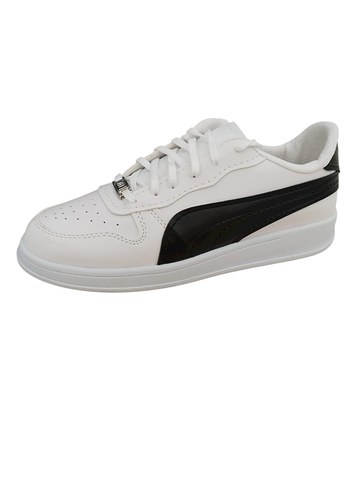 Beyaz Siyah Erkek Spor Ayakkabı - Görsel 2