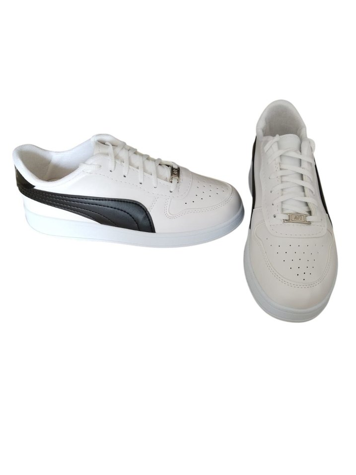 Beyaz Siyah Erkek Spor Ayakkabı - Görsel 3