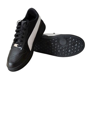 Siyah Beyaz  Erkek Spor Ayakkabı - Görsel 2