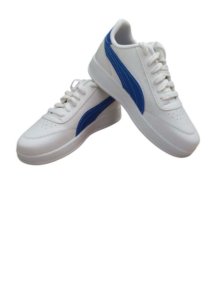 Beyaz Mavi Kadın Spor Ayakkabı - Görsel 3