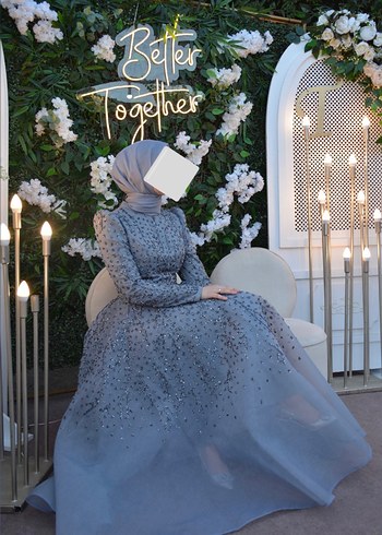 Tesettür Abiye Elbise - Görsel 4