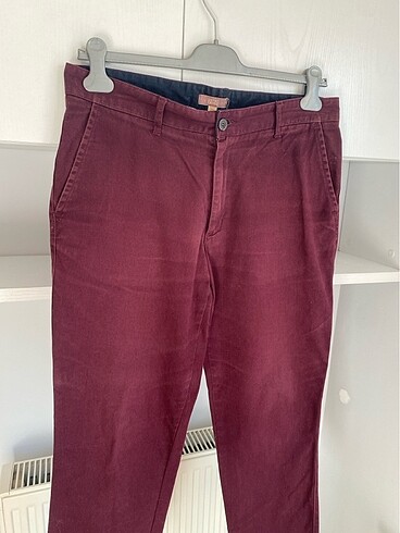 34 Beden bordo Renk bordo erkek pantolon