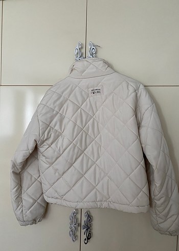 Krem Kadın Mont - Görsel 2