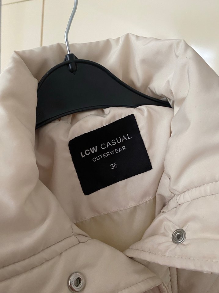 Krem Kadın Mont - Görsel 3