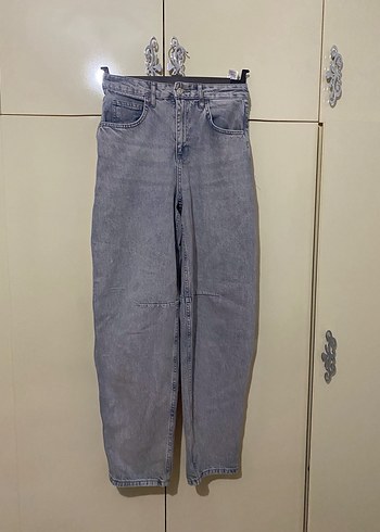 Gri bol pantolon