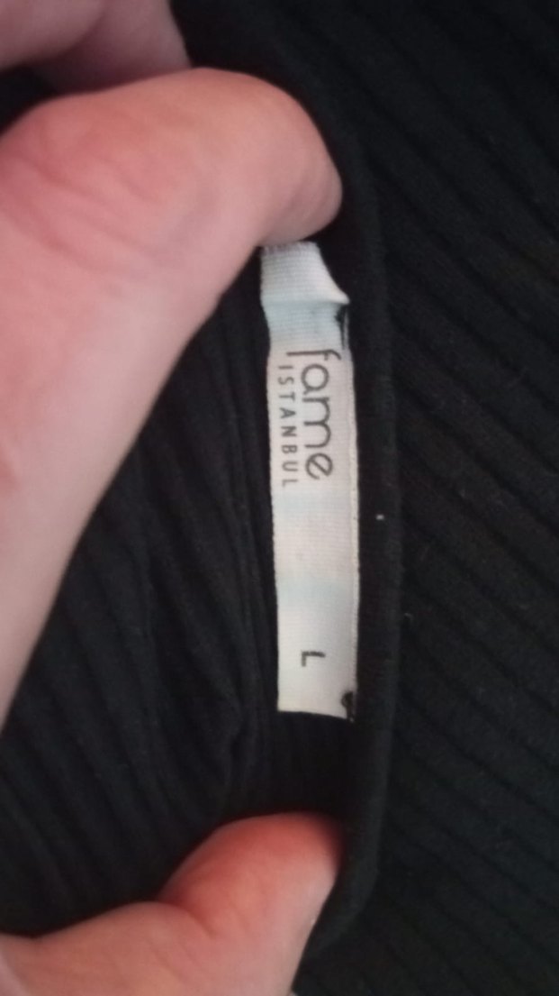 Siyah Yüksek Yakalı Uzun Elbise - Görsel 5