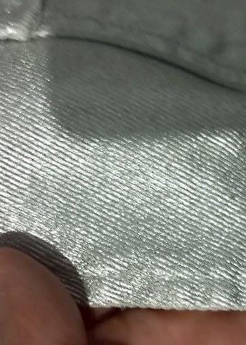 Gri Metalik Mini Kadın Ceket Düğmeli - Görsel 5