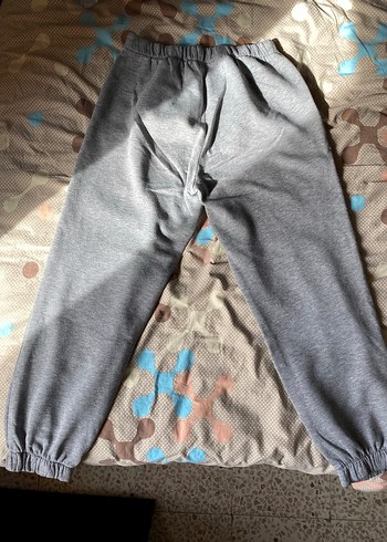 Gri Rahat Kesim Kadın Eşofman Altı - Görsel 5