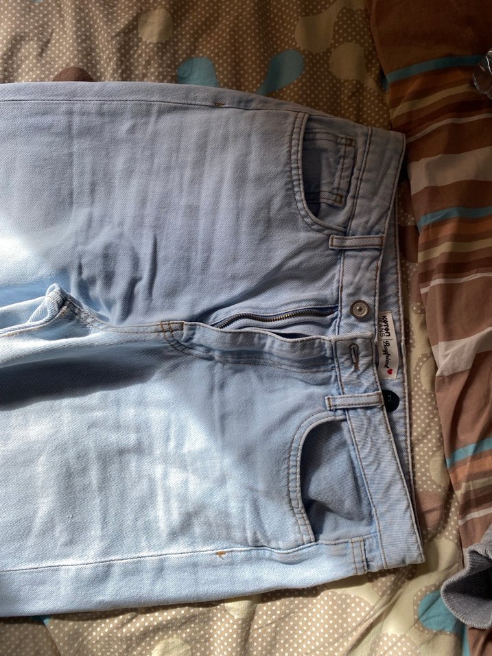 Mavi Rahat Kesim Kadın Kot Pantolon - Görsel 3