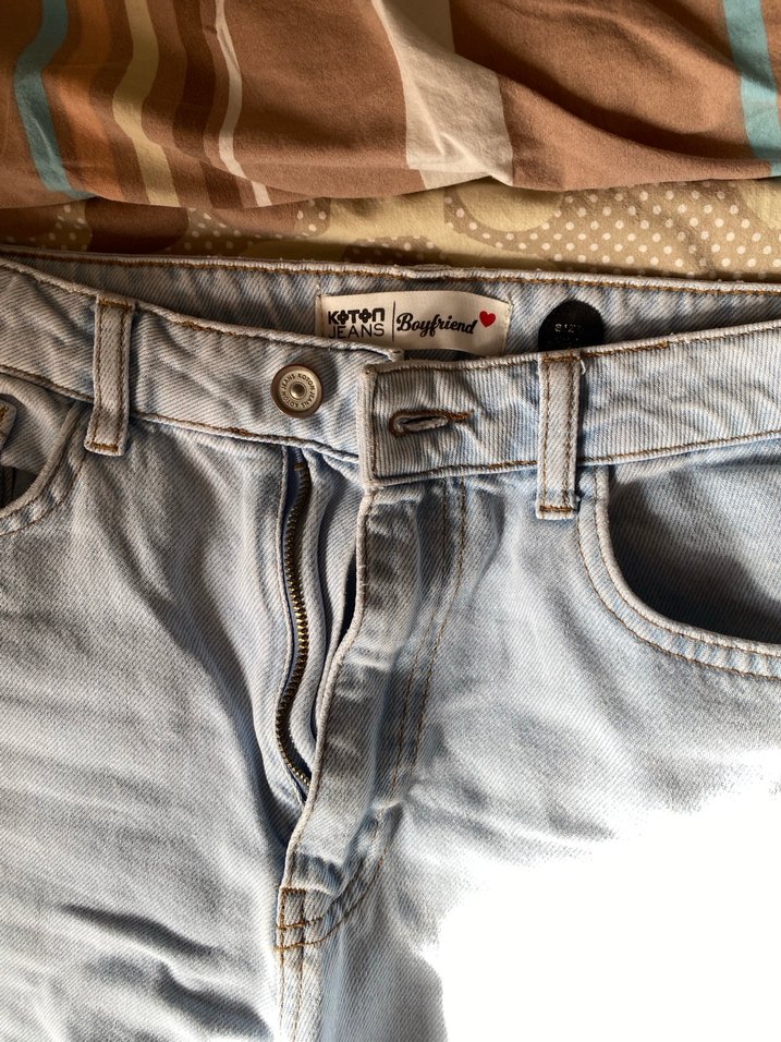 Mavi Rahat Kesim Kadın Kot Pantolon - Görsel 2