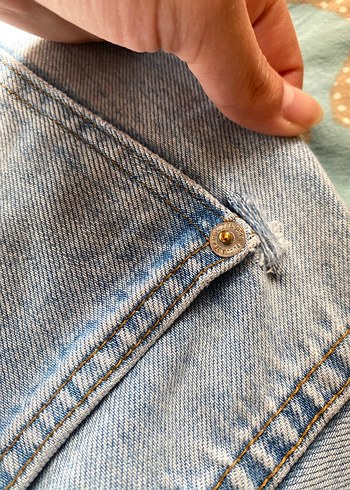 Pastel Mavi Normal Boy Rahat Kesim Kadın Kot Pantolon - Görsel 5