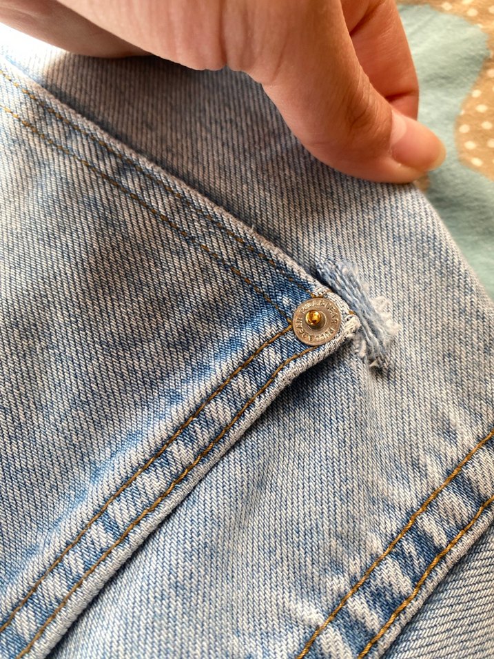 Pastel Mavi Normal Boy Rahat Kesim Kadın Kot Pantolon - Görsel 5