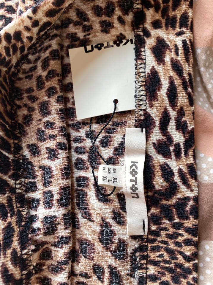 Kahverengi Leopar Desenli Uzun Etek - Görsel 4