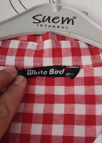 Kareli Uzun Kollu Kadın Midi Gömlek - Görsel 3