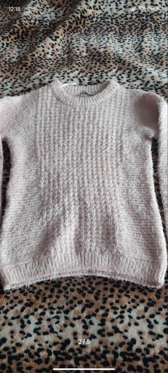 Bej Kadın Örgü Kazak - Görsel 2