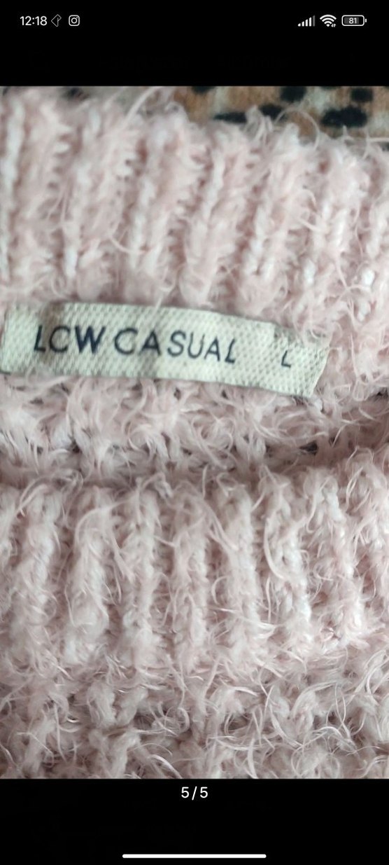 Bej Kadın Örgü Kazak - Görsel 5