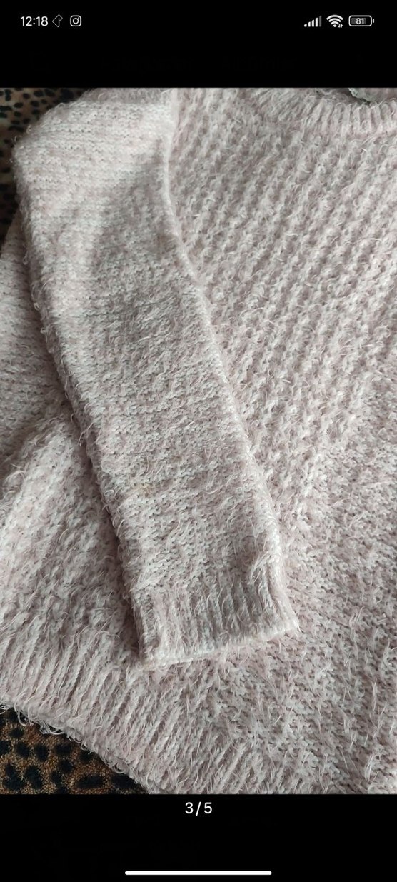 Bej Kadın Örgü Kazak - Görsel 3