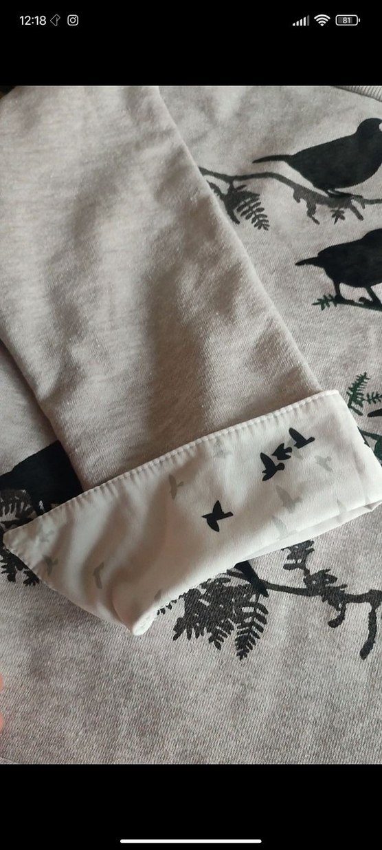 Gri Baskılı Yarım Kollu, Rahat Kesim - Görsel 5