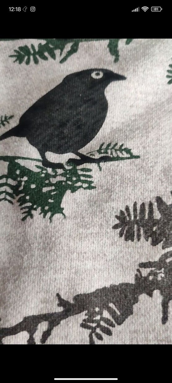 Gri Baskılı Yarım Kollu, Rahat Kesim - Görsel 4