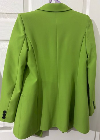 Yeşil Düğmeli Kadın Blazer Ceket - Görsel 2
