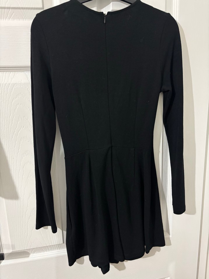 Hm, Düğmeli Siyah Kadın Tulum - Görsel 3