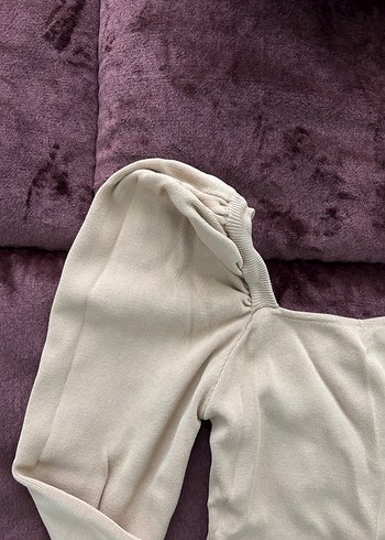 Dilvin Bej V Yaka Uzun Kollu Bluz - Görsel 2