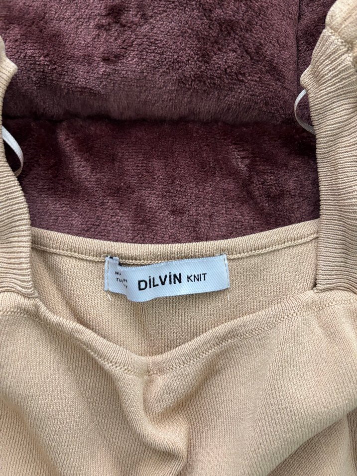 Dilvin Bej V Yaka Uzun Kollu Bluz - Görsel 4