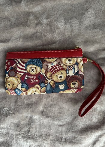 Ayıcık desenli bilek çantası / cüzdan - Görsel 2