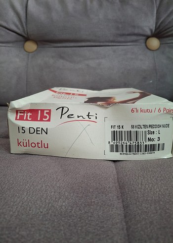 Penti Fit 15 Parlak İnce Külotlu Çorap - Görsel 9